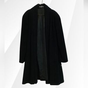 ALORNA ~ Wool Blend, Open Front Coat Without Buttons